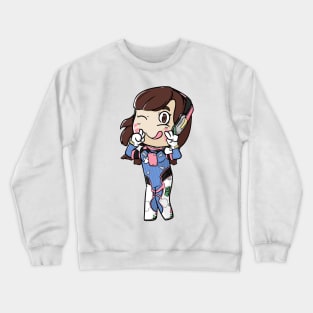 D.Va Overwatch Chibi Crewneck Sweatshirt